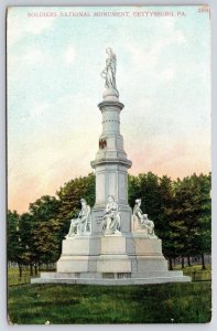 Soldiers National Monument Gettysburg Pennsylvania Grounds & Historical Postcard