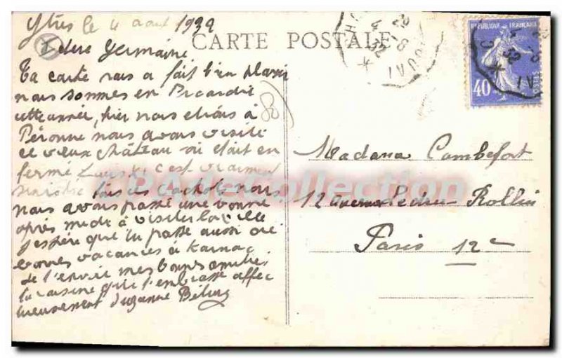 Old Postcard Peronne La Porte Britain