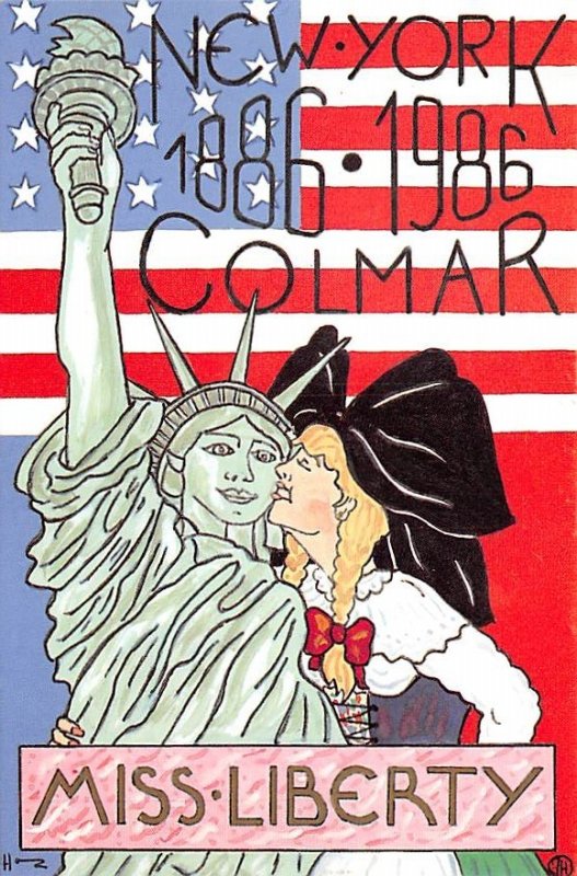 Statue of Liberty Post Card Miss Liberty France Unused