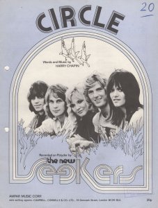 The New Seekers Circle 1970s Sheet Music