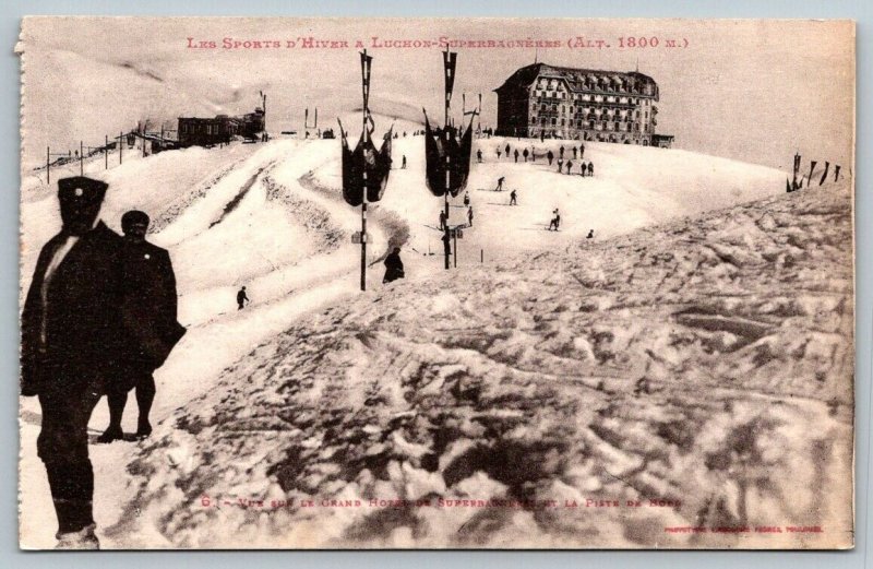 Luchon Superbagneres  Ski Resort  France   Postcard