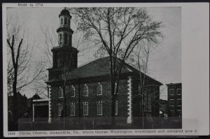 Alexandria, VA - Christ Church, Where Washington Worshipped occupied pew 5