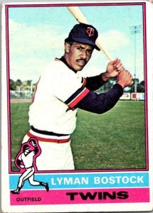 1976 Topps Baseball Card Lyman Bostock Minnesota Twins sk13210