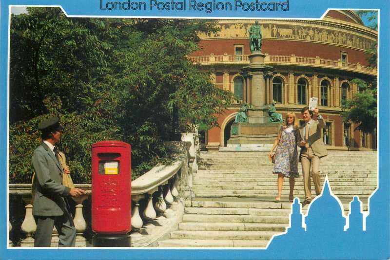 Postcard Royal mail the new k type pillar box Prince Consort Road SWDo London