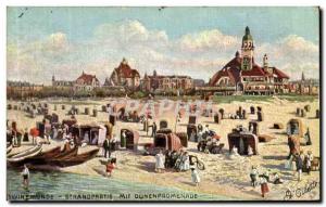 Postcard Old Winemunde Strandpartie Mit Dunenpromenada