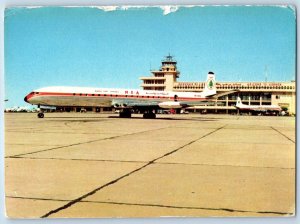 Lebanon Postcard Middle East Airlines Cedar Comet 4c Beirut Airport 1964