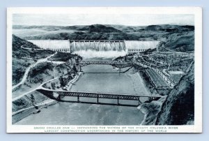 Grand Coulee Dam Columbia River Oregon OR UNP Albertype Postcard Postcard Q5