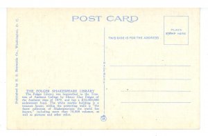 DC - Washington. The Folger Shakespeare Library