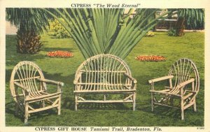 Bradenton Florida Cypress Gift House Tamiami Smith Advertising Postcard 21-9462