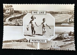 Real Photo Postcard We Like Portrush, Multi-View posted 1962 - PCBOX1