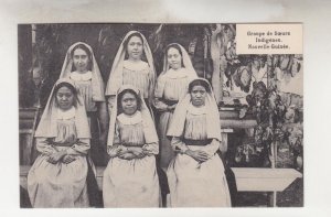 PAPUA NEW GUINEA, c1920 ppc. Group of Native Sisters, unused.