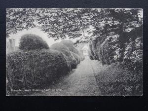 Northamptonshire ROCKINGHAM CASTLE Haunted Walk - Old Postcard by H.H. Markham