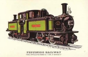 Festiniog Railway Earl Of Merioneth Train Postcard