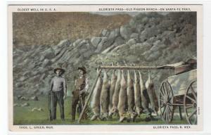 Antelope Kill Glorieta Pass Old Pigeon Ranch Santa Fe Trail New Mexico postcard