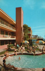 Vintage Postcard Beach Plaza Apartment Hotel on Ocean Fort Lauderdale Florida FL