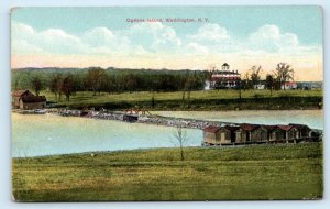 WADDINGTON, NY New York ~ OGDENS ISLAND ~ c1910s St. Lawrence County Postcard