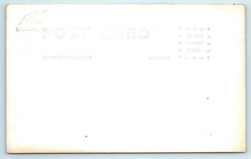 RPPC SAVANNAH, Georgia GA ~ TELFAIR ACADEMY 1930s-40s Foltz Postcard