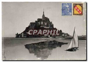 Old Postcard Mont Saint Michel Marche General view