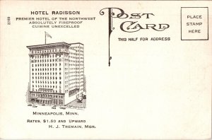 Postcard Mural Painting in Lobby of the Hotel Radisson in Minneapolis, Minnesota