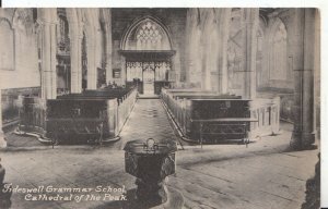 Derbyshire Postcard - Tideswell Grammar School, Cathedral of The Peak  Ref 4565A