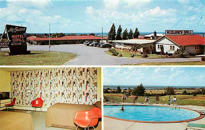 MI, Cadillac, Michigan, McGuires Motel, Pool, Exterior View, Dexter No 27657B