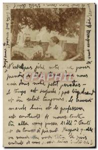 CARTE PHOTO St Briac Woman Carrnette