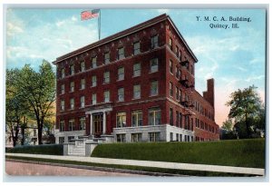 c1920's Y.M.C.A. Building Exterior Quincy Illinois IL Unposted Vintage Postcard