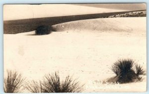 RPPC  ALAMOGORDO, New Mexico NM ~ WHITE SANDS Otero County  Postcard