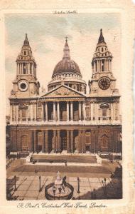 BR94160 st paul s cathedral west front london   uk