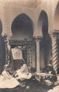 Alger Algeria Mauresque Moorish Weavers Rug Makers Real Photo Postcard AA71215