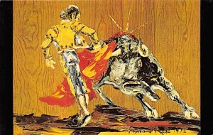 Bullfighter by Morris Katz Tarjeta Postal Bullfighting Unused 