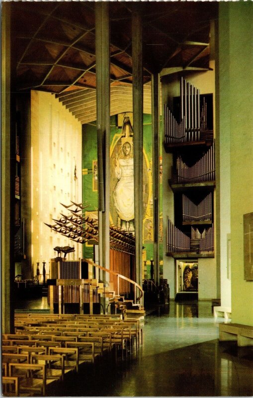 Coventry Cathedral Jerusalem Interior Cathedral South Aisle Chrome Postcard 