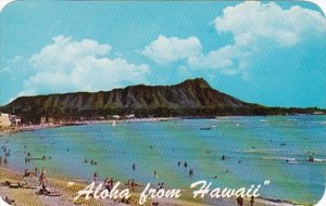 Hawaii Aloha Showing Waikiki Beach and Diamond Head