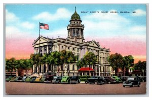 Grant County Court House Marion Indiana IN UNP Linen Postcard UNP Z2