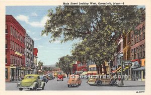 Main Street Looking West - Greenfield, Massachusetts MA