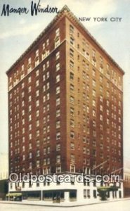 Manger Windson Hotel, New York City USA Hotel Motel 1959 