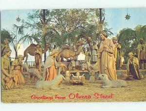 Pre-1980 Baby Jesus CHRISTMAS NATIVITY SCENE Los Angeles California CA hn2522