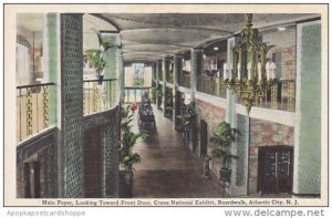 New Jersey Atlantic City Interior Main Foyer Looking Toward Front Door Crane ...