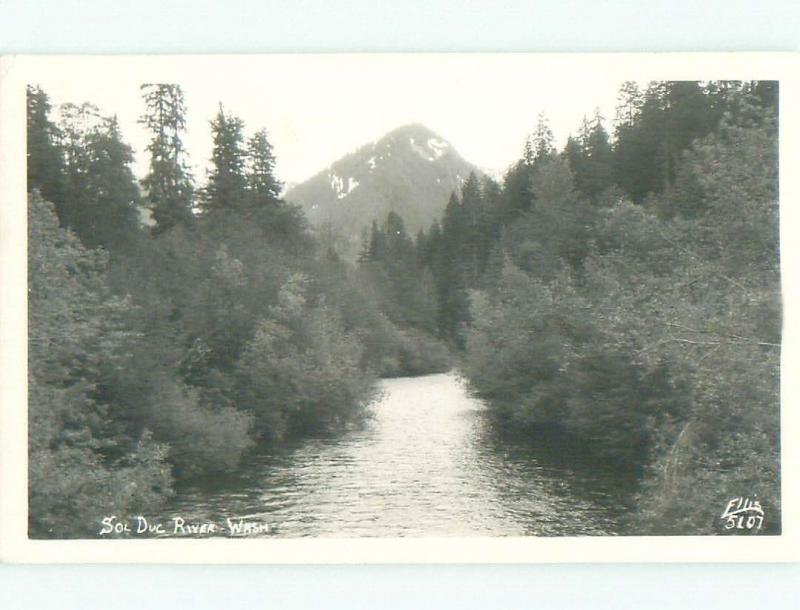 Pre-1950 rppc NICE VIEW Olympic National Park - Port Angeles & Seattle WA W0282