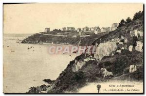 Old Postcard Cancale Cliffs