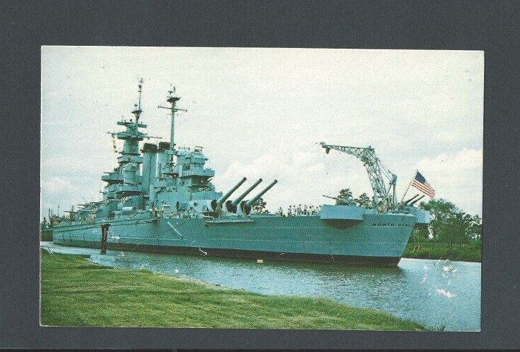 Post Card USS North Carolina Battle Ship Commissioned April 1941