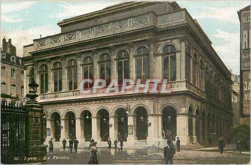 Old Postcard Lyon Theater