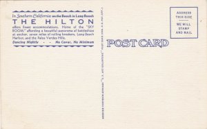 California Long Beach Hilton Hotel Curteich sk3493