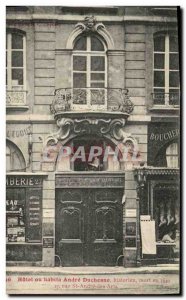 Old Postcard Hotel Habita or Andre Duchesne Historian death in 1640 Rue Saint...