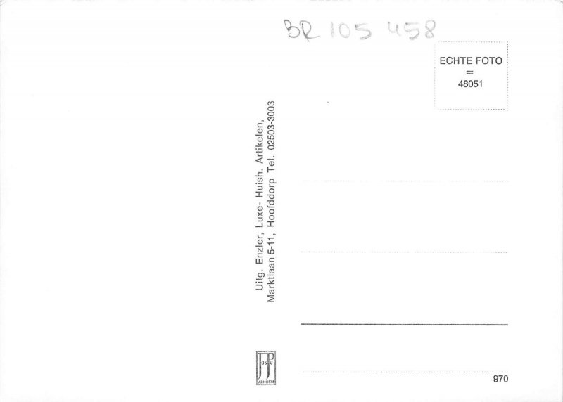 br105458 hoofddorp geref kerk real photo netherlands