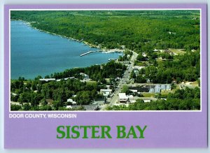 Door County Wisconsin Postcard Sister Bay Metropolis North 1960 Vintage