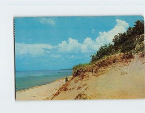 Postcard Clouds, water and sand basking in the summer sand, Indiana Duneland, IN