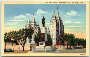 Postcard - The Pioneer Monument - Salt Lake City, Utah