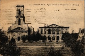 CPA Longwy Haut-Eglise et Hótel de Ville (187963)