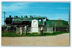 c1960 Monument Jimmie Rogers Memorial Meridian Mississippi MS Vintage Postcard 